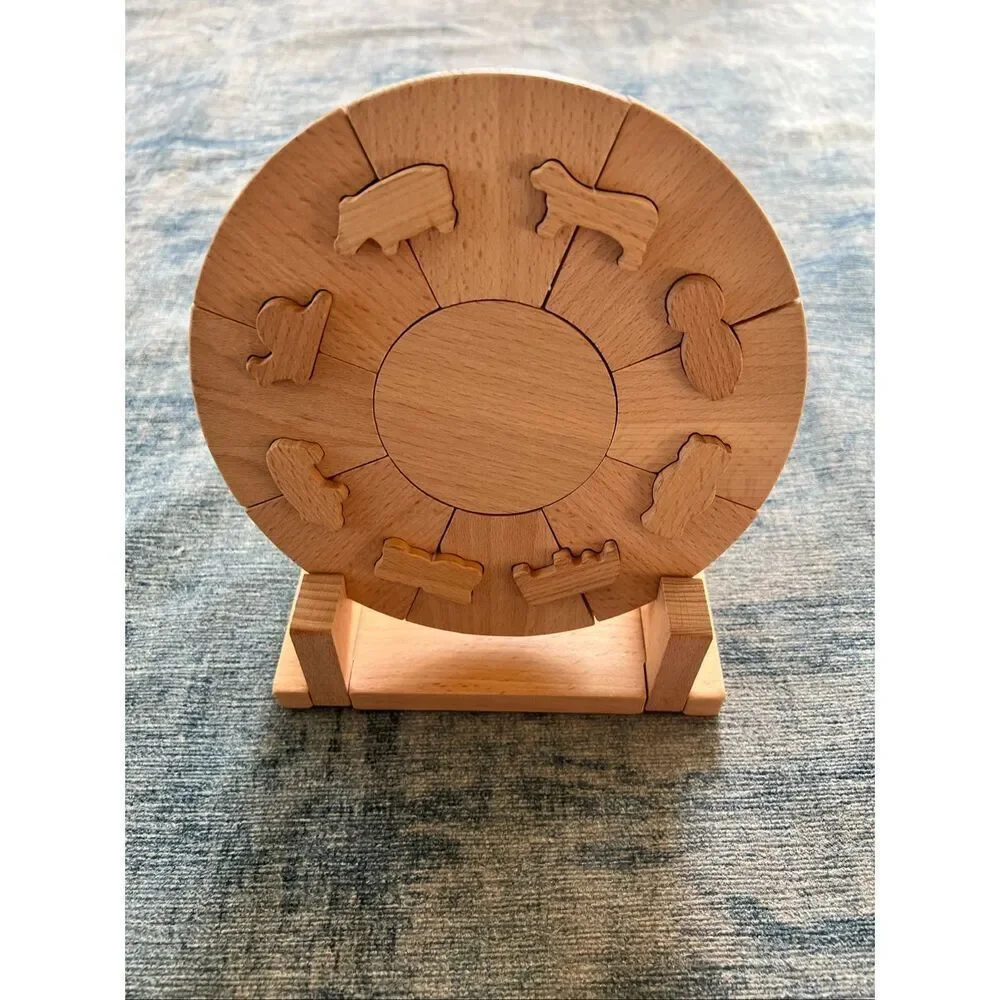 NIB! Edyfico Critter Puzzle Disk 3D Wooden Puzzle